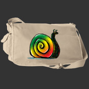 Rasat Snail - Authentic Pigment Pigment-Dyed Raw-Edge Messenger Bag 